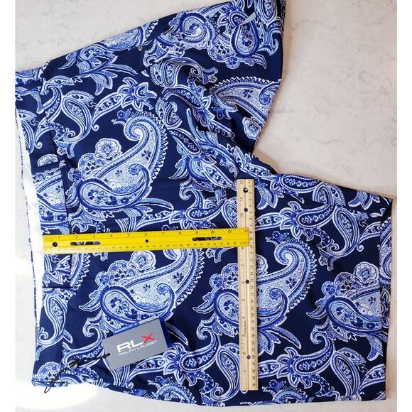 NWT RLX Ralph Lauren Golf New England Prep Blue Paisley Golf Shorts Men's 36 - Picture 13 of 14